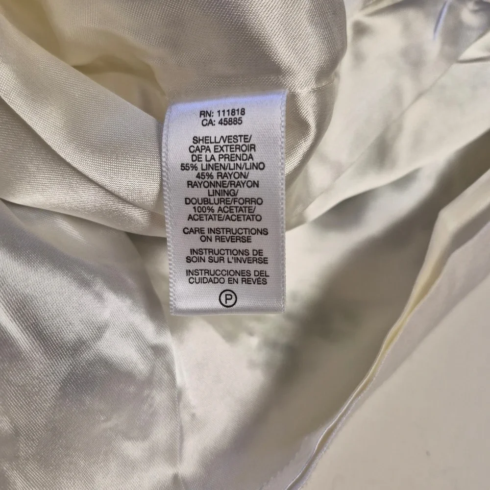 NWT Michael Kors Linen Blend Floral Embroidered Mini Skirt Y2K Deadstock Size 10